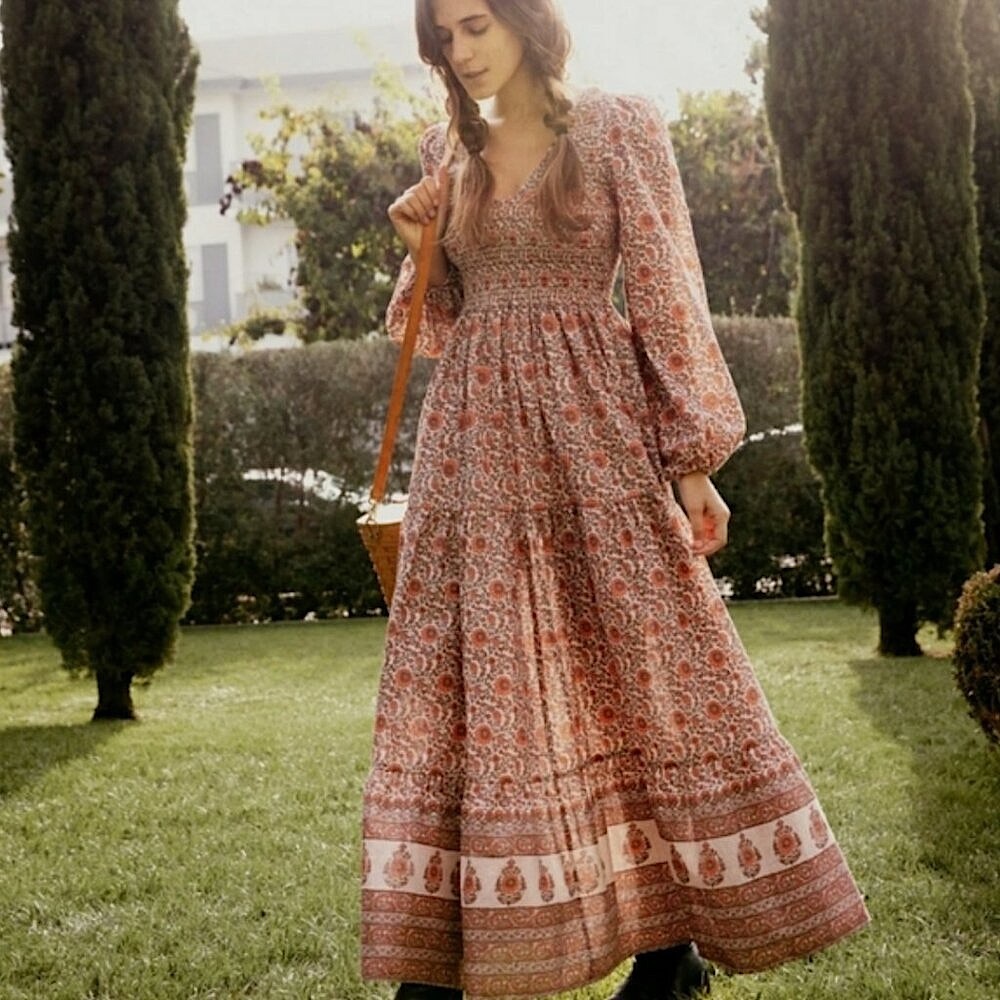 Christy Dawn | Aimee Dress Sunflower Umber - M/L
